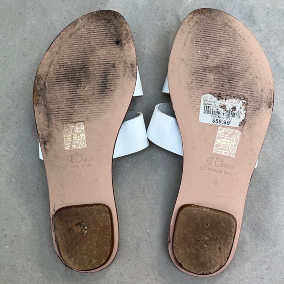 J crew white leather Slide Sandal - Picture 7 of 7